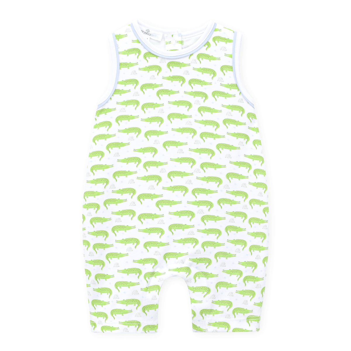 Magnolia Baby_Bayou Baby Print Short Playsuit - Light Blue_1