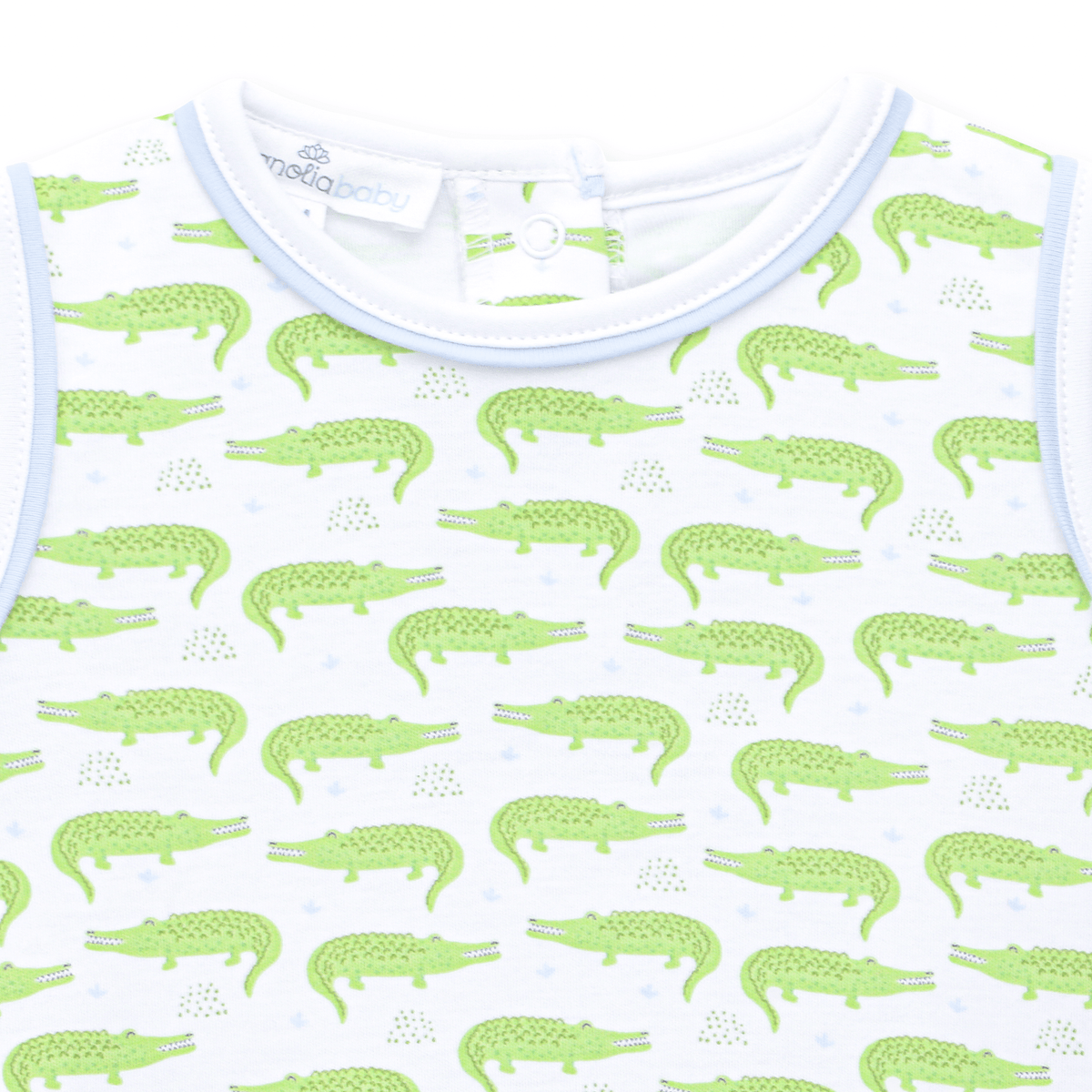 Magnolia Baby_Bayou Baby Print Short Playsuit - Light Blue_3