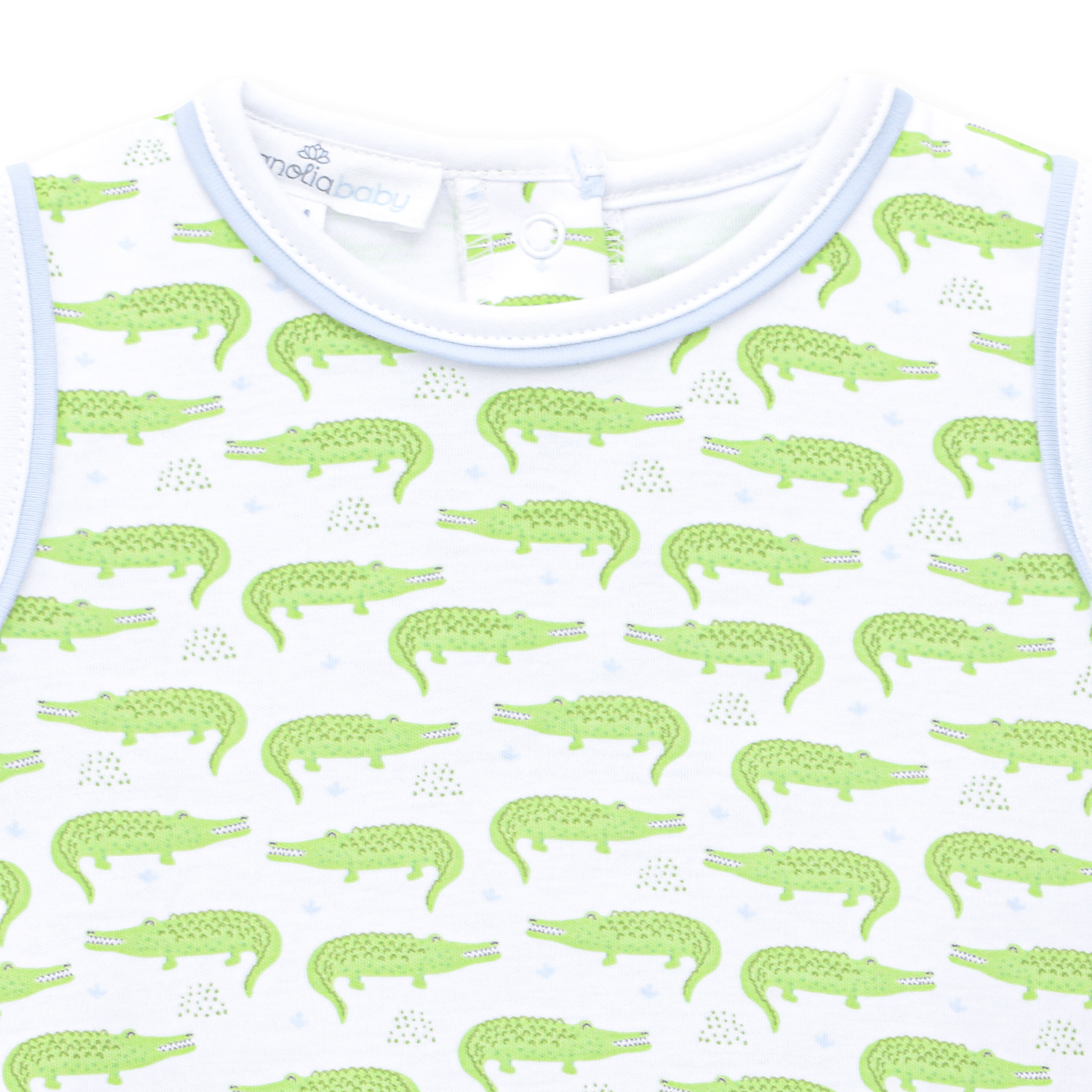 Magnolia Baby_Bayou Baby Print Short Playsuit - Light Blue_3
