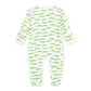 Bayou Baby Print Zip Footie - Pink - Magnolia BabyFootie