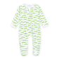 Bayou Baby Print Zip Footie - Pink - Magnolia BabyFootie