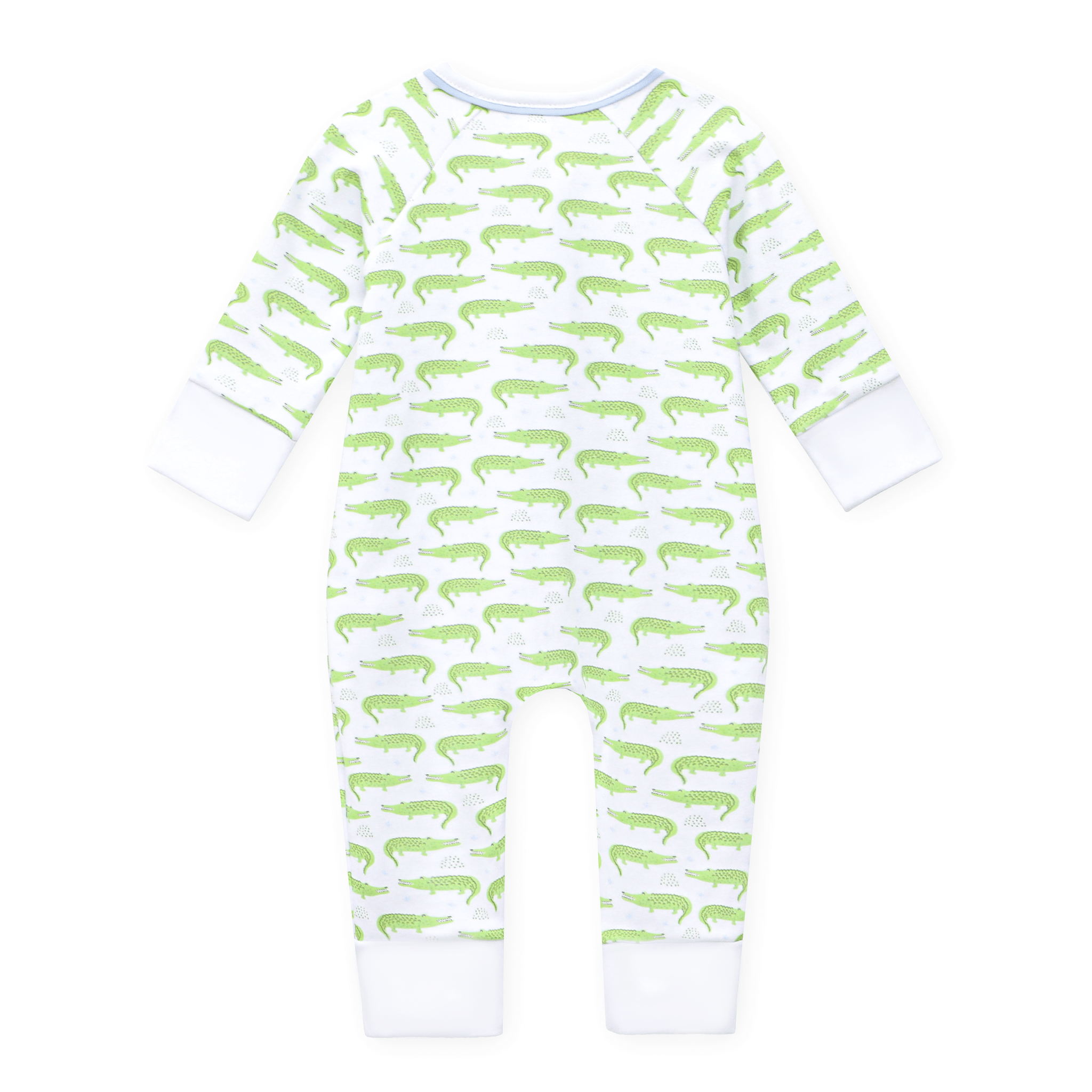 Magnolia Baby_Bayou Baby Print Zip Playsuit - Light Blue_2