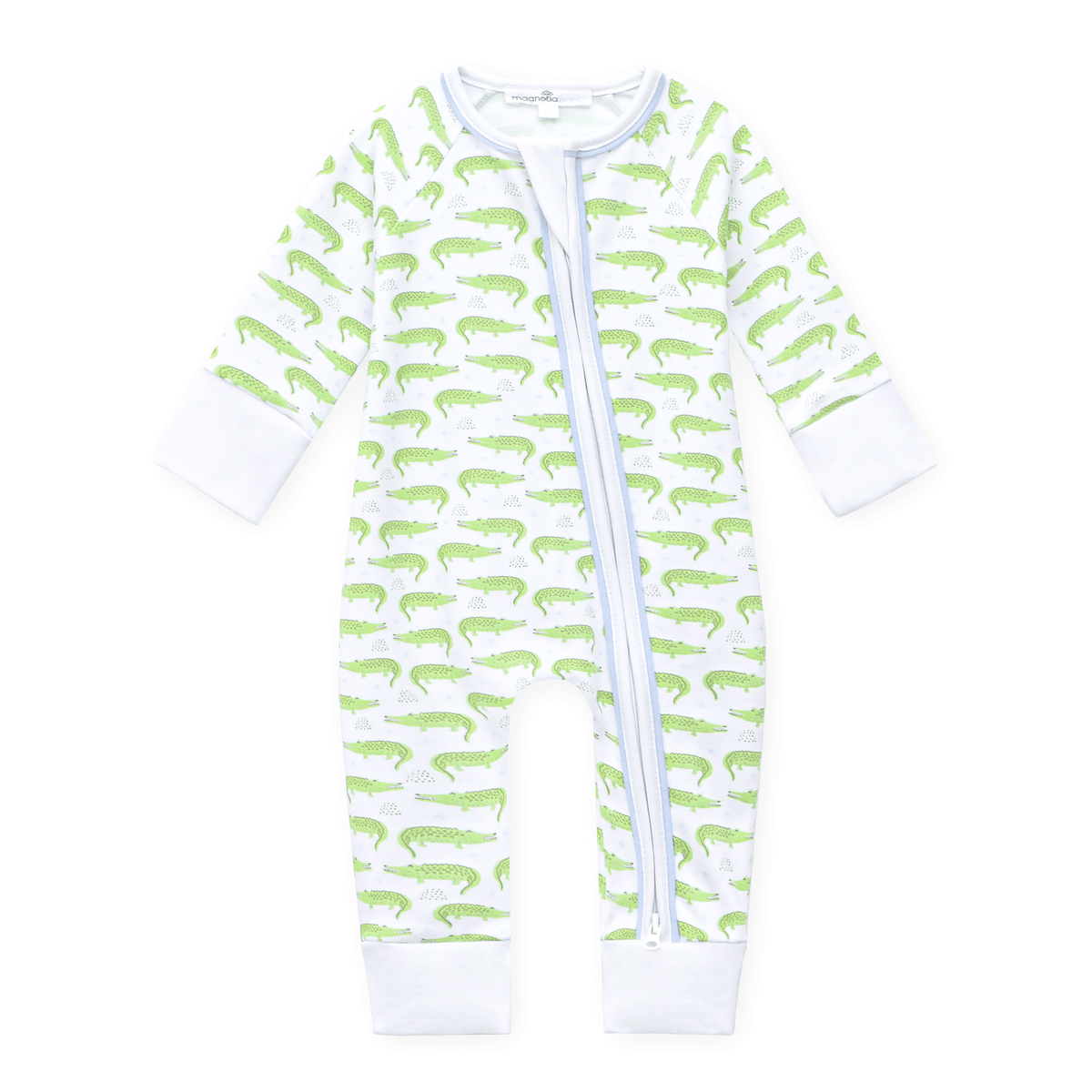 Magnolia Baby_Bayou Baby Print Zip Playsuit - Light Blue_1