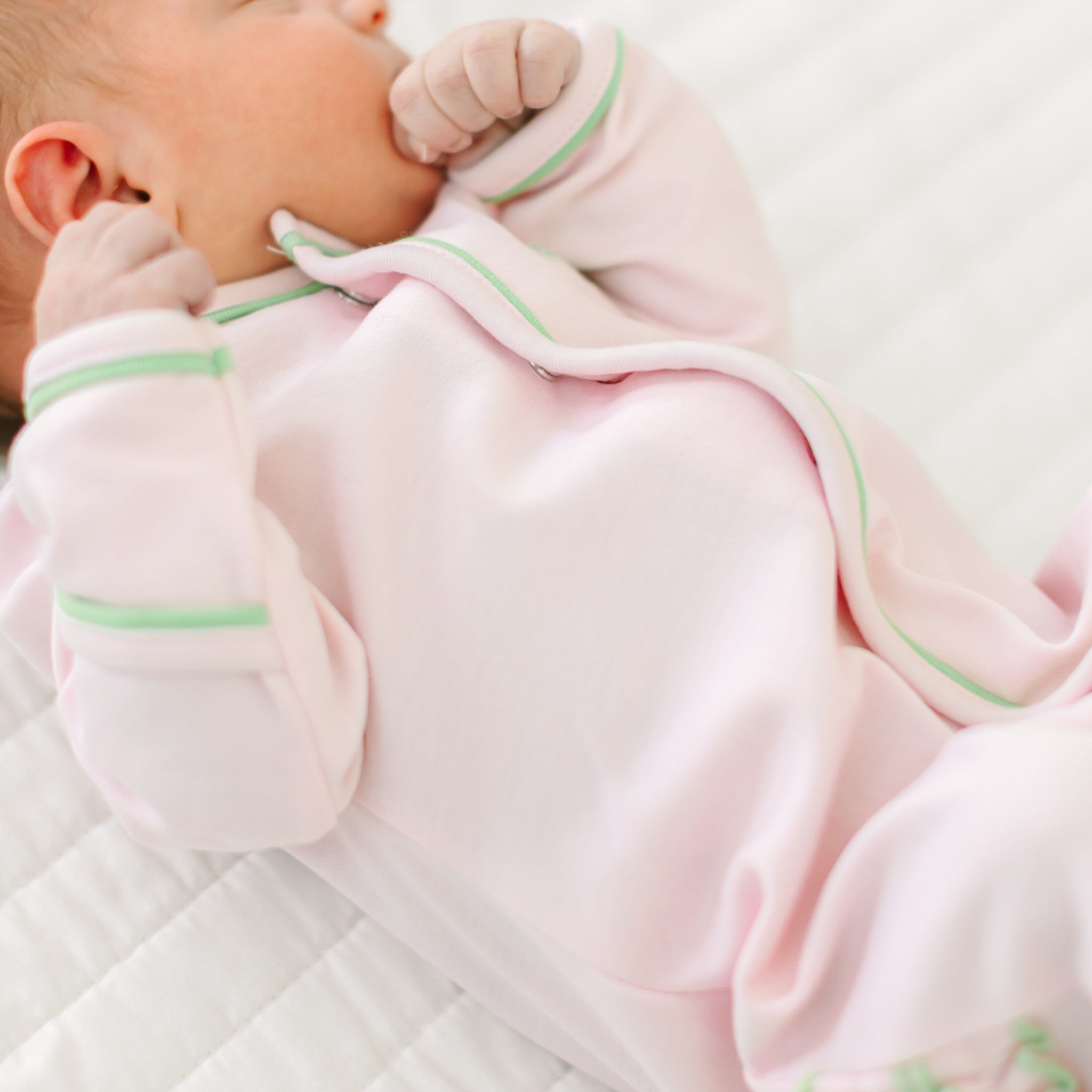 Magnolia Baby_Bayou Baby Ruffle Footie - Pink_2