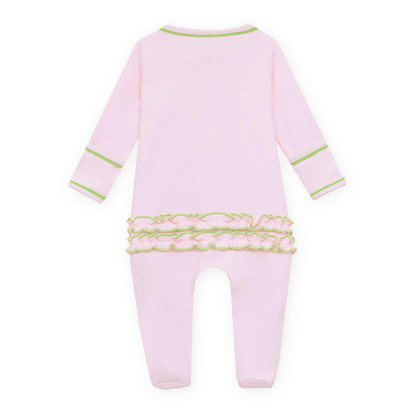 Magnolia Baby_Bayou Baby Ruffle Footie - Pink_6