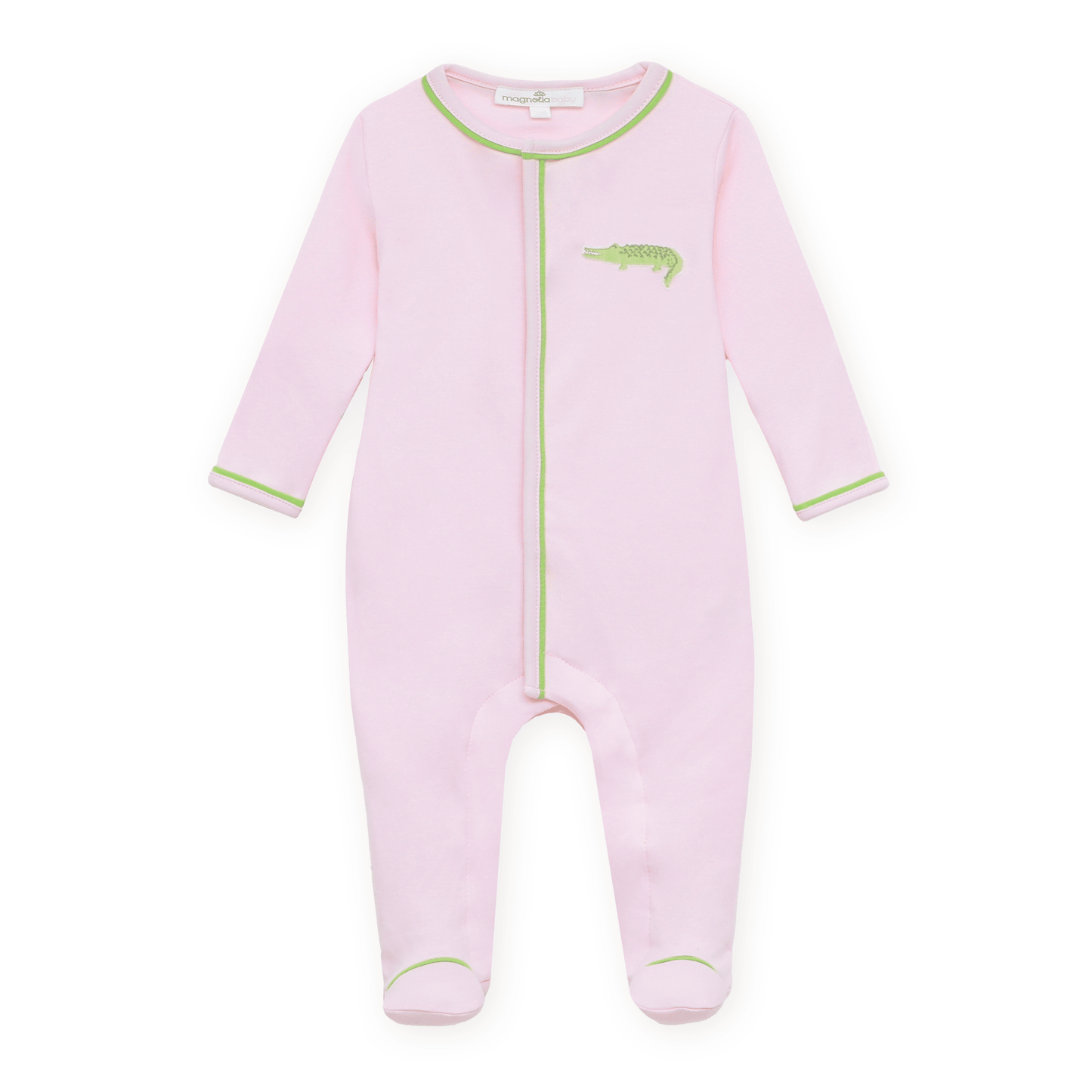 Magnolia Baby_Bayou Baby Ruffle Footie - Pink_5