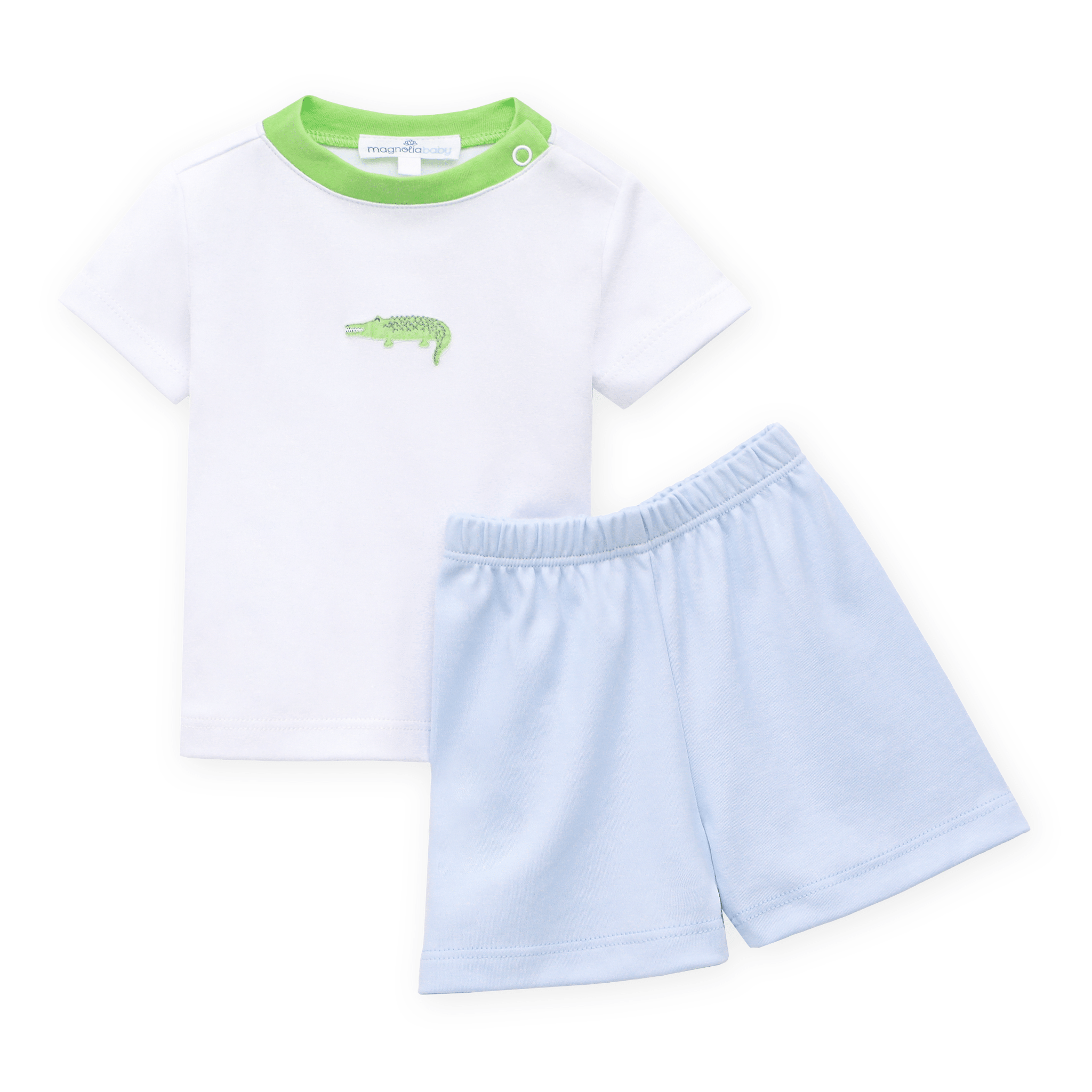 Magnolia Baby_Bayou Baby Short Set - Light Blue_1