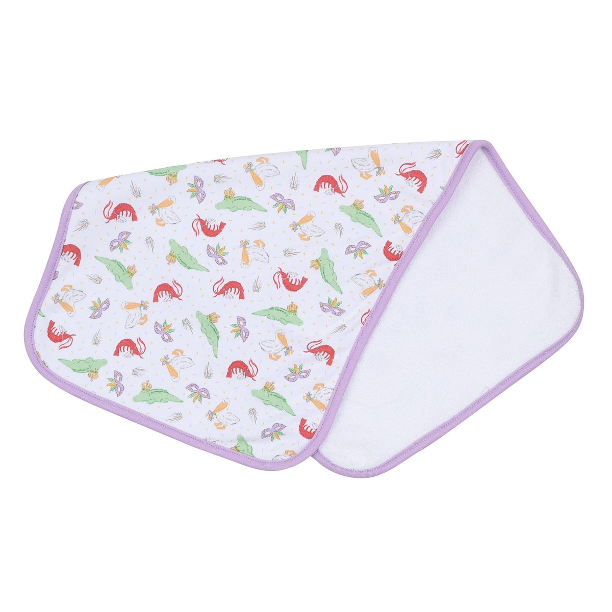 Magnolia Baby_Bayou Pals Print Burp Cloth_1