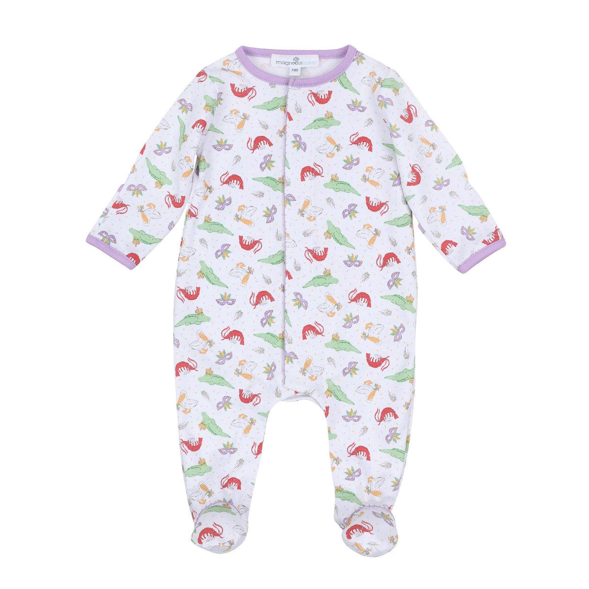Magnolia Baby_Bayou Pals Print Footie_1