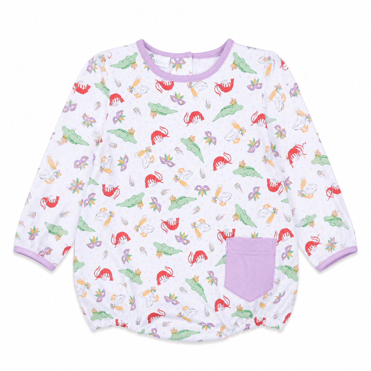 Magnolia Baby_Bayou Pals Print Long Sleeve Bubble_1