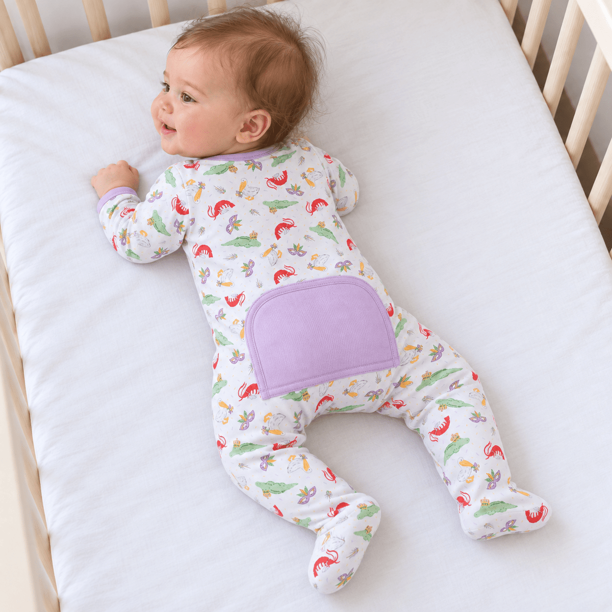 Magnolia Baby_Bayou Pals Print Zip Footie_2