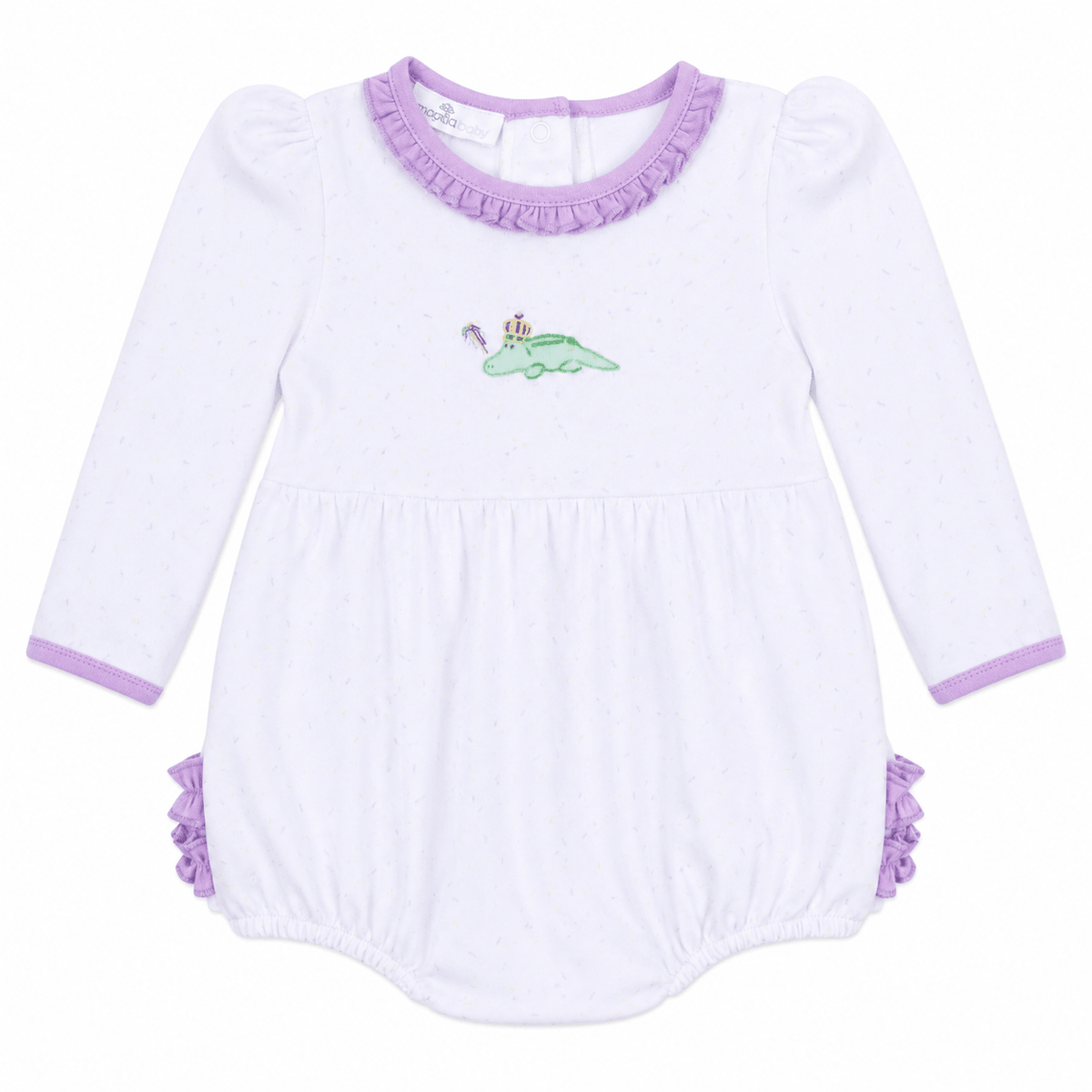 Magnolia Baby_Bayou Pals Ruffle Long Sleeve Girl Bubble_3