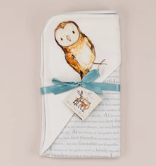  Olive Owl Hooded Baby Blanket