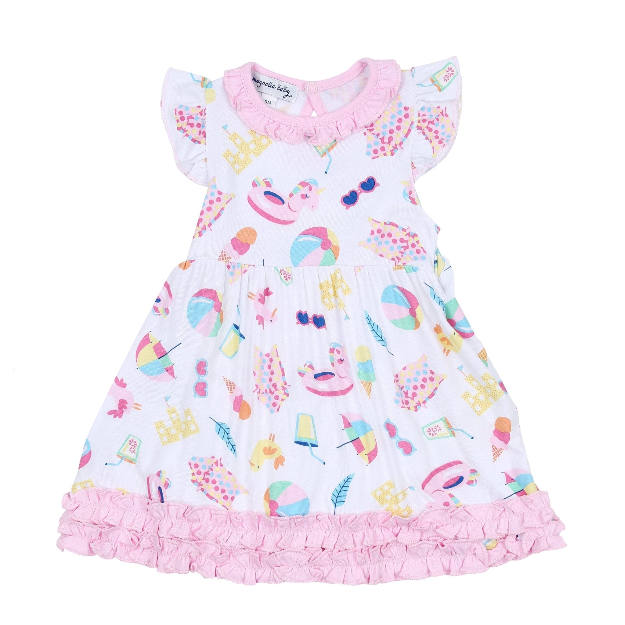 Beach Party Infant Flutters Dress Set - Magnolia BabyDress