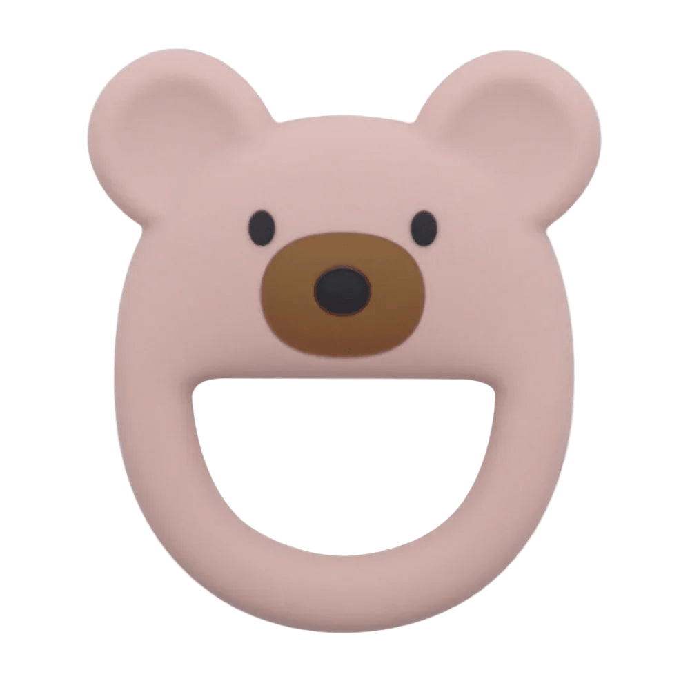 Bear Baby Teether - Rose Pink - Magnolia Baby
