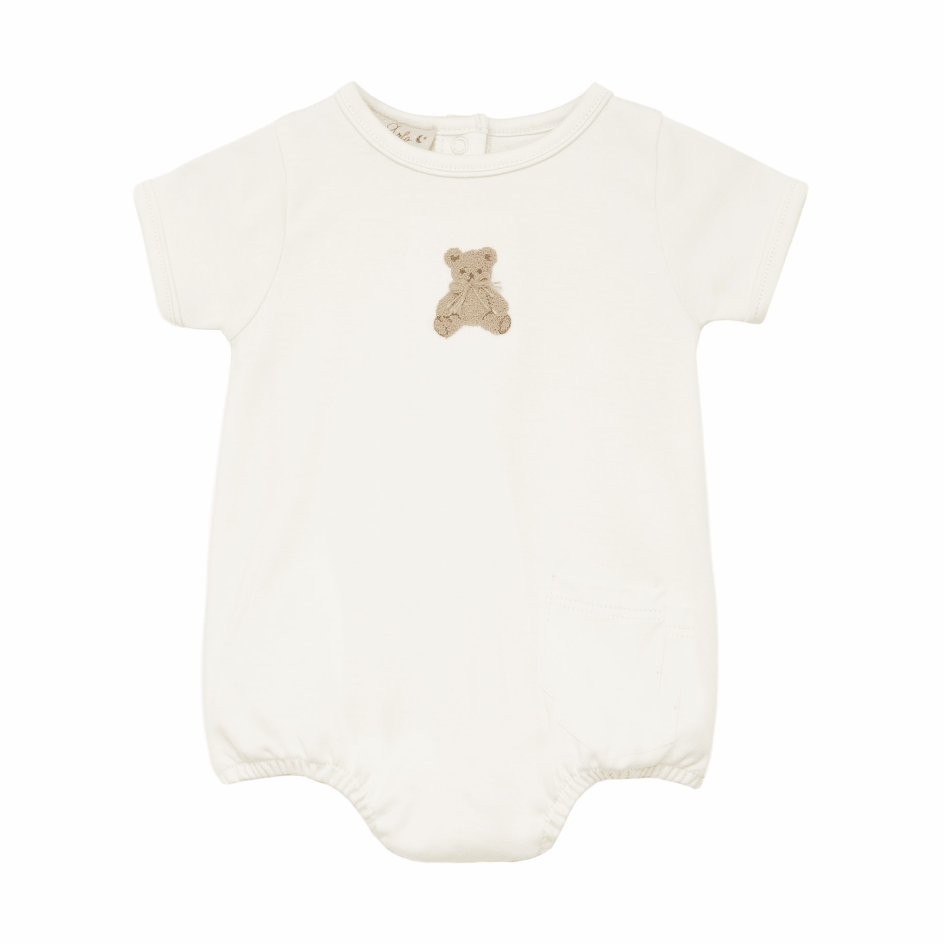 Bear Hugs Hand-Embroidered Bubble - Ivory - Magnolia BabyBubble