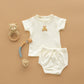 Bear Hugs Hand-Embroidered Diaper Cover Set - Ivory - Magnolia BabyDiaper Cover