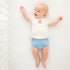 Bear Hugs Hand-Embroidered Diaper Cover Set - Sky - Magnolia BabyDiaper Cover