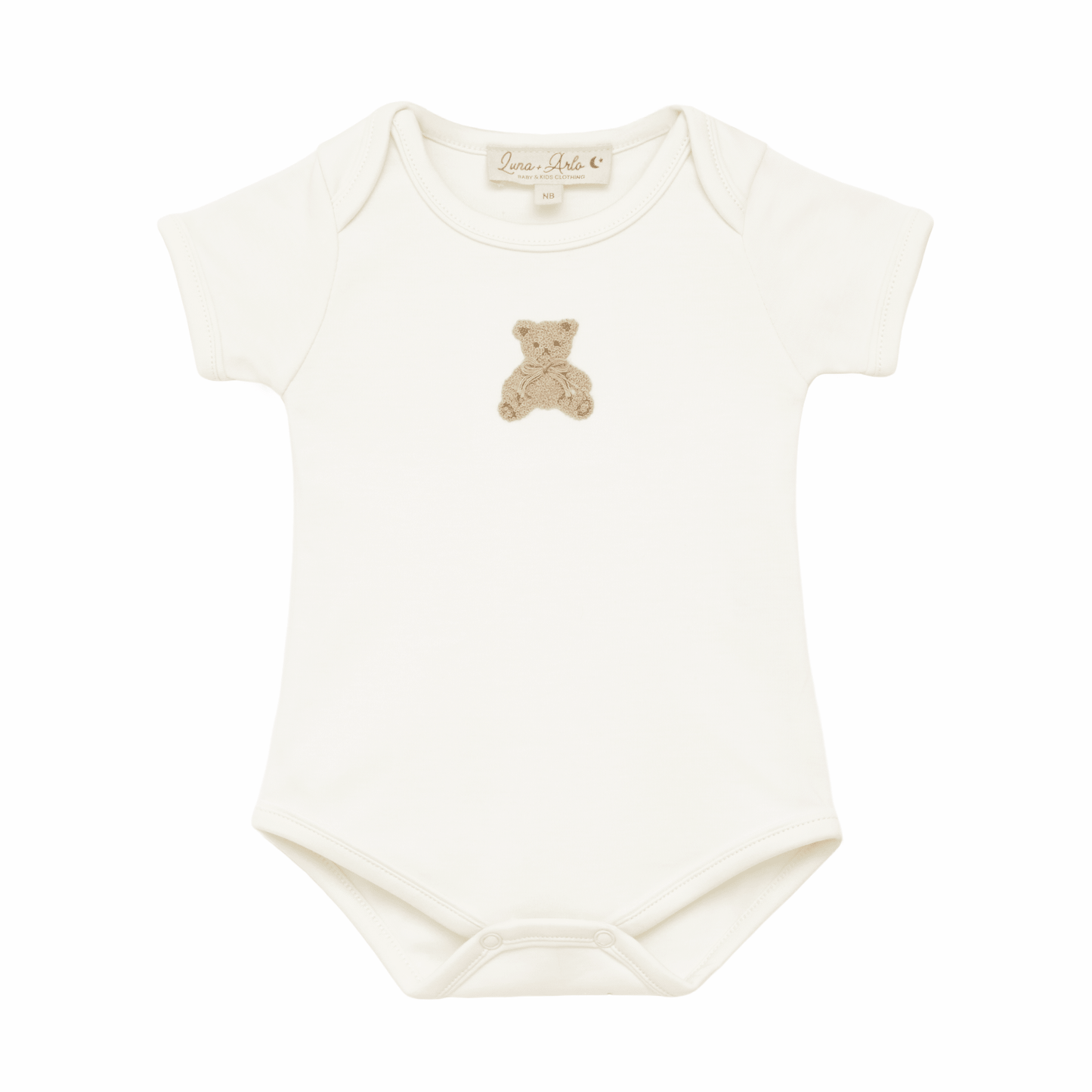 Bear Hugs Hand-Embroidered Lap Bodysuit - Ivory - Magnolia BabyBodysuit