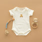 Bear Hugs Hand-Embroidered Lap Bodysuit - Ivory - Magnolia BabyBodysuit