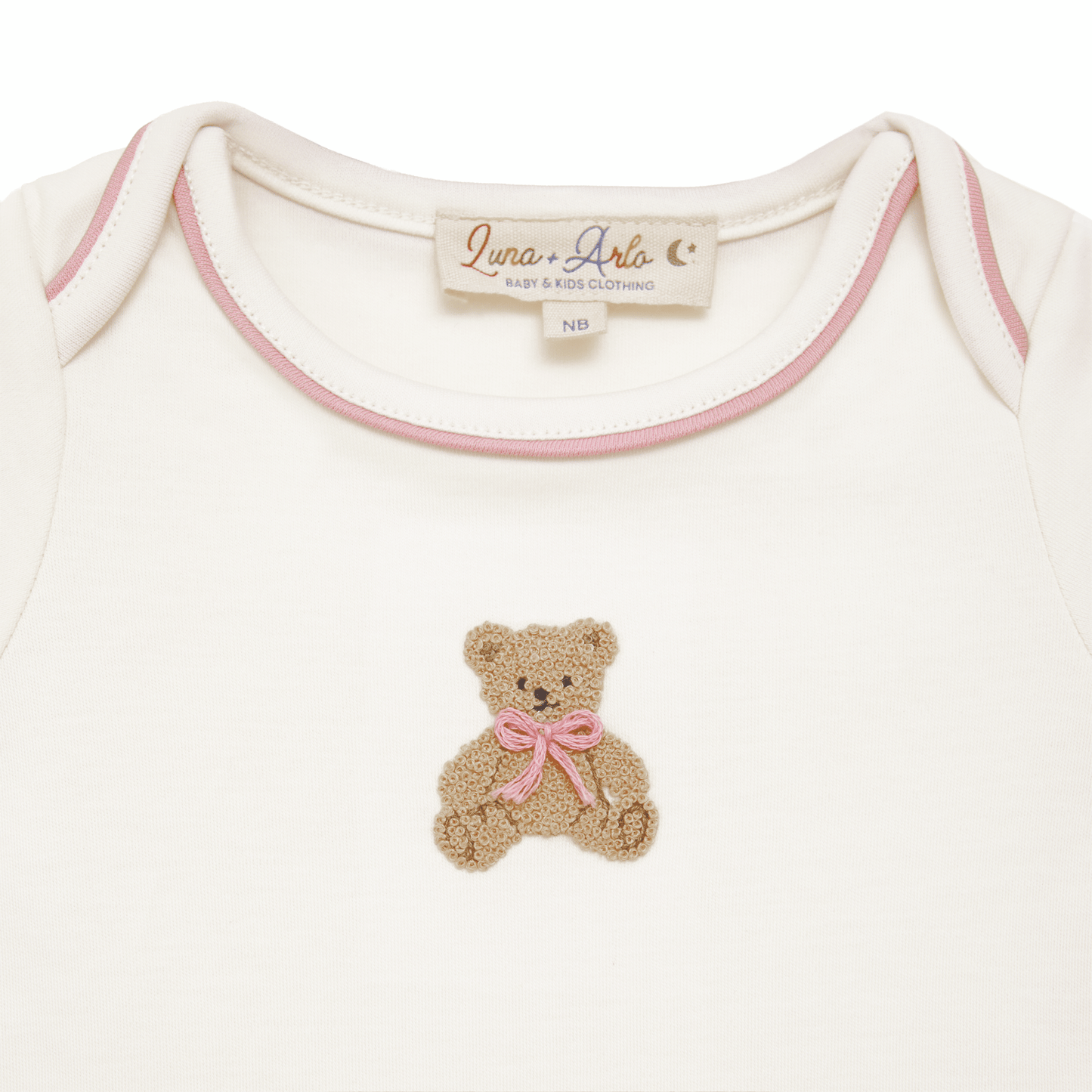 Bear Hugs Lap Bodysuit - Dusty Rose - Magnolia BabyBodysuit