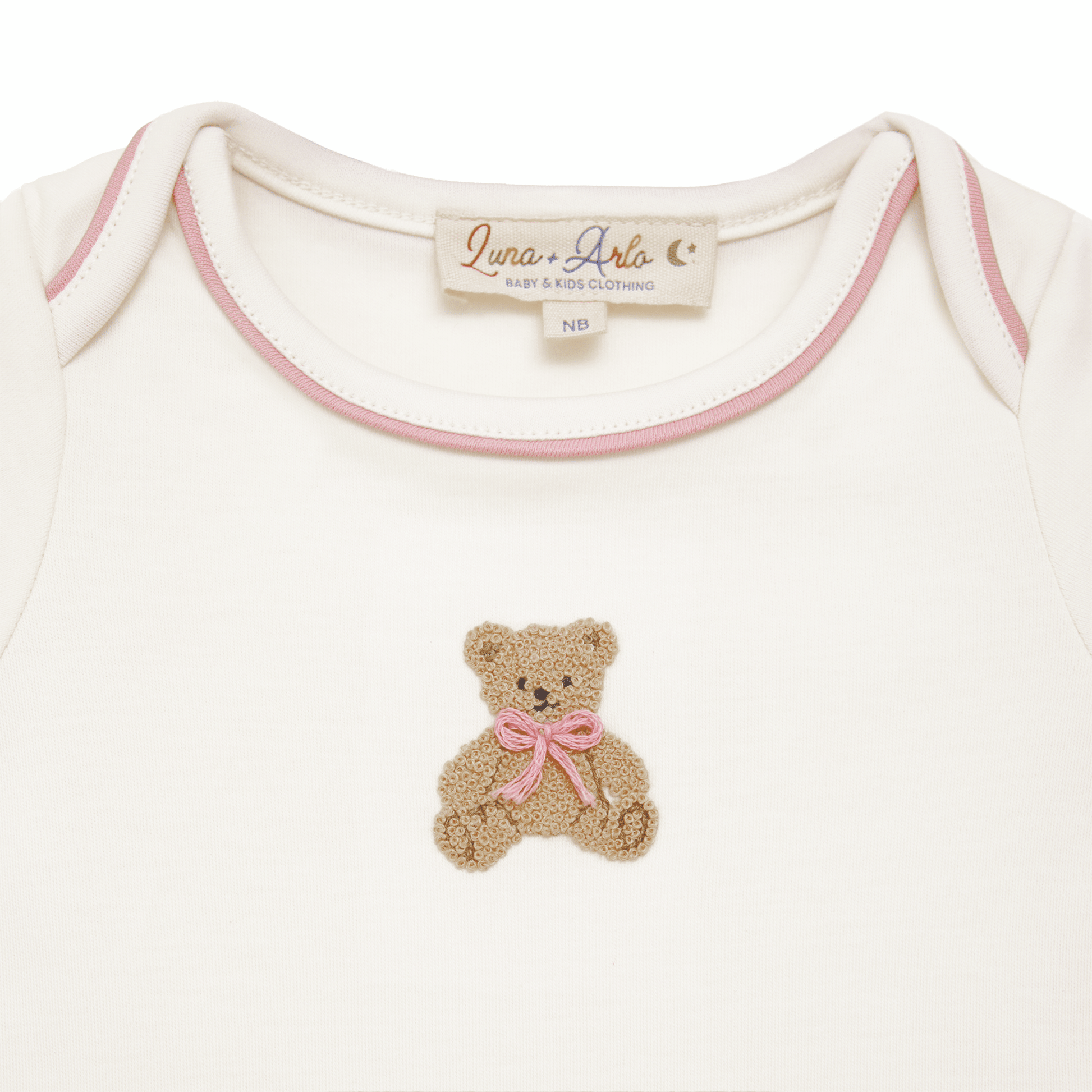 Bear Hugs Lap Bodysuit - Dusty Rose - Magnolia BabyBodysuit