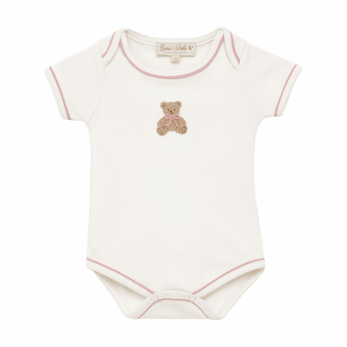 Bear Hugs Lap Bodysuit - Dusty Rose - Magnolia BabyBodysuit