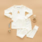 Bear Hugs Long Pajamas - Ivory - Magnolia BabyLong Pajamas