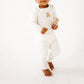 Bear Hugs Long Pajamas - Ivory - Magnolia BabyLong Pajamas