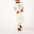 Bear Hugs Long Pajamas - Ivory - Magnolia BabyLong Pajamas