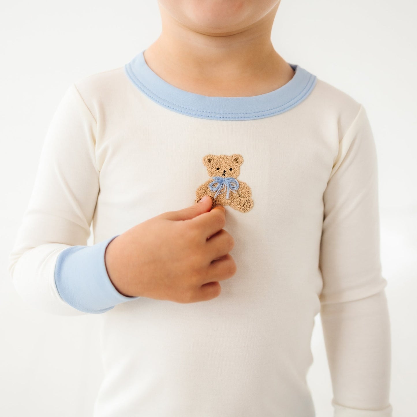 Bear Hugs Long Pajamas - Sky - Magnolia BabyLong Pajamas