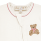 Bear Hugs Zip Footie - Dusty Rose - Magnolia BabyFootie