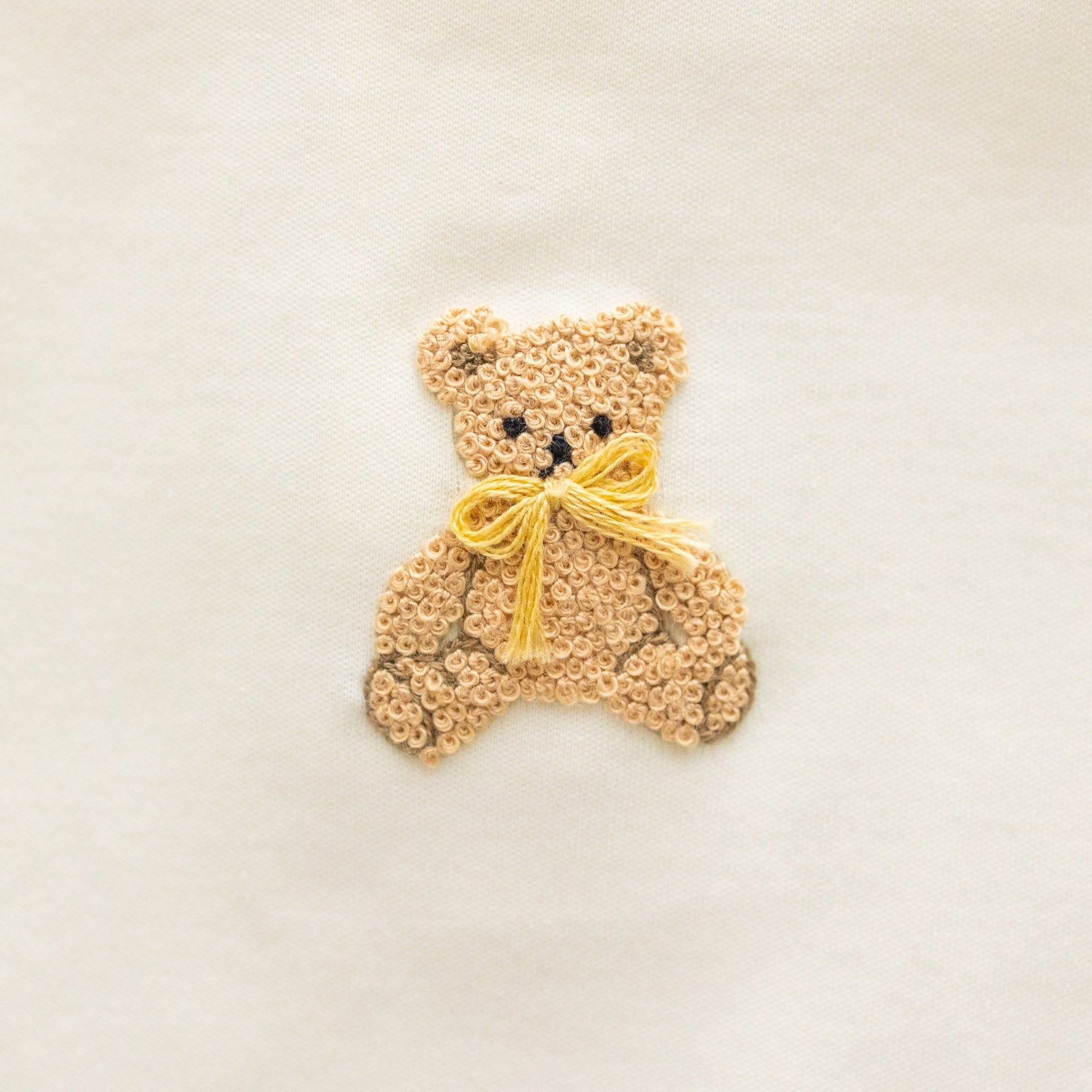 Bear Hugs Zip Footie - Ivory - Magnolia BabyFootie