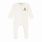 Bear Hugs Zip Footie - Ivory - Magnolia BabyFootie