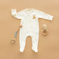 Bear Hugs Zip Footie - Ivory - Magnolia BabyFootie