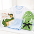 Bed & Bath Gift Set - Blue Gator Applique - Magnolia BabyGift Set