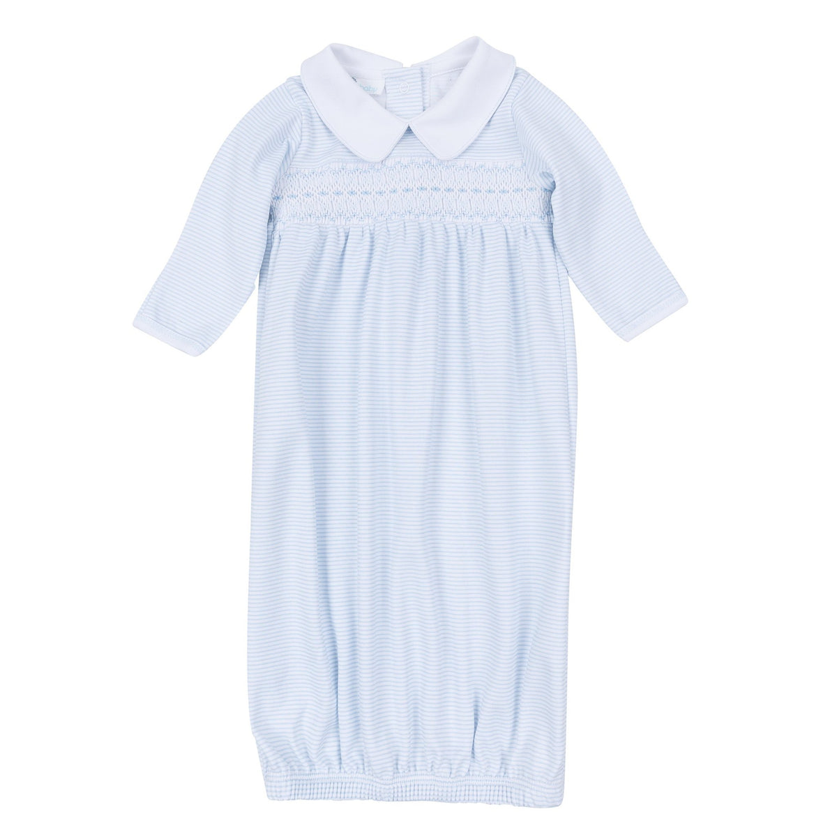 Magnolia Baby_Benjamin Smocked Gown - Light Blue_1