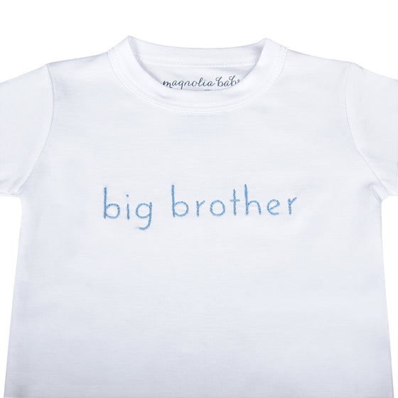 Big Brother Embroidered Long Pajamas - Magnolia BabyLong Pajamas