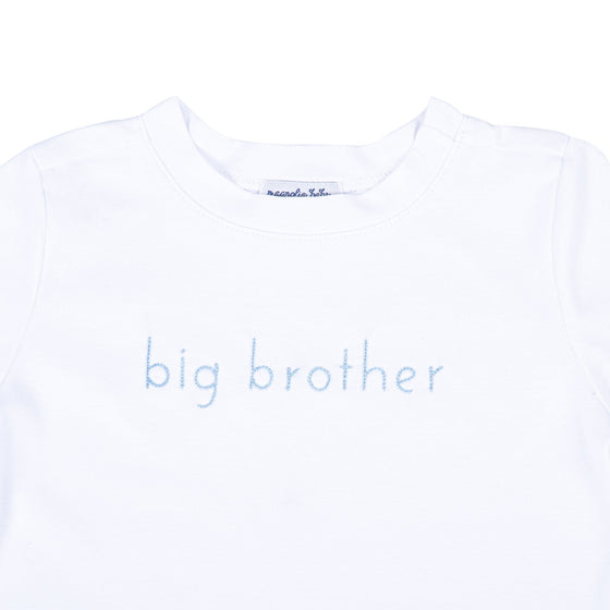 Big Brother Embroidered T - Shirt - Magnolia BabyT - Shirt