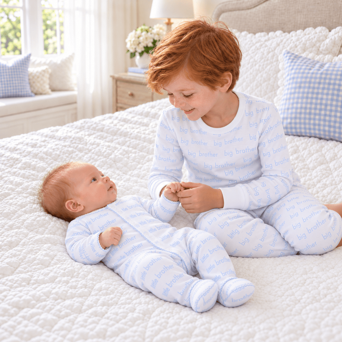 Magnolia Baby_Big Brother & Little Brother Pajamas and Footie Set_1