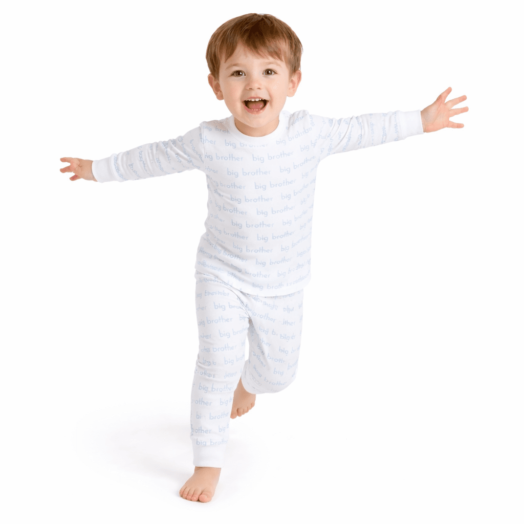Big Brother Print Long Pajamas - Magnolia BabyLong Pajamas