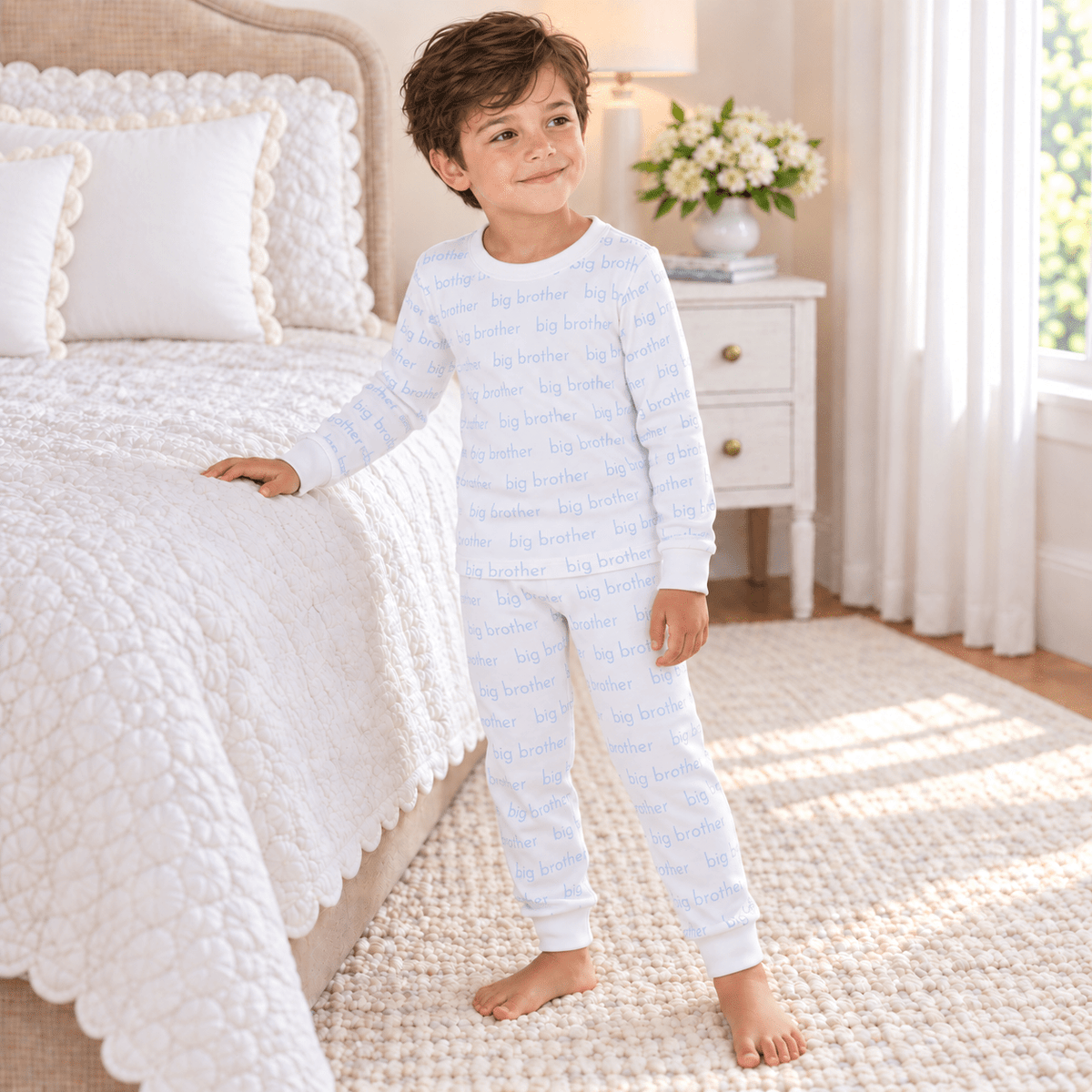 Magnolia Baby_Big Brother Print Long Pajamas_1
