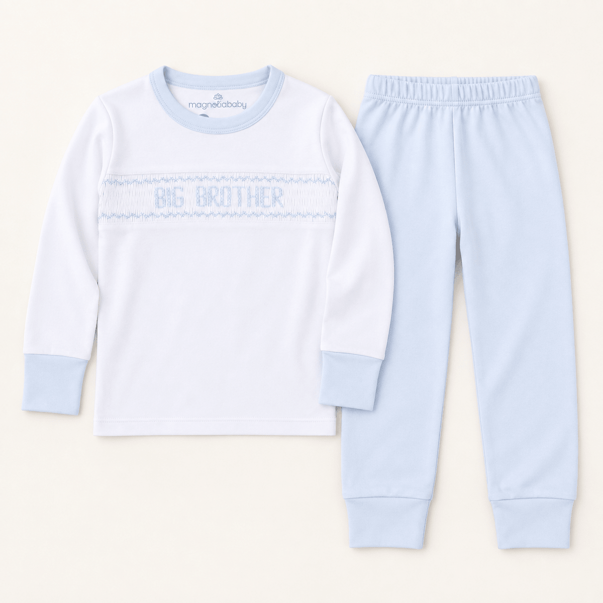 Magnolia Baby_Big Brother Smocked Long Pajamas_1