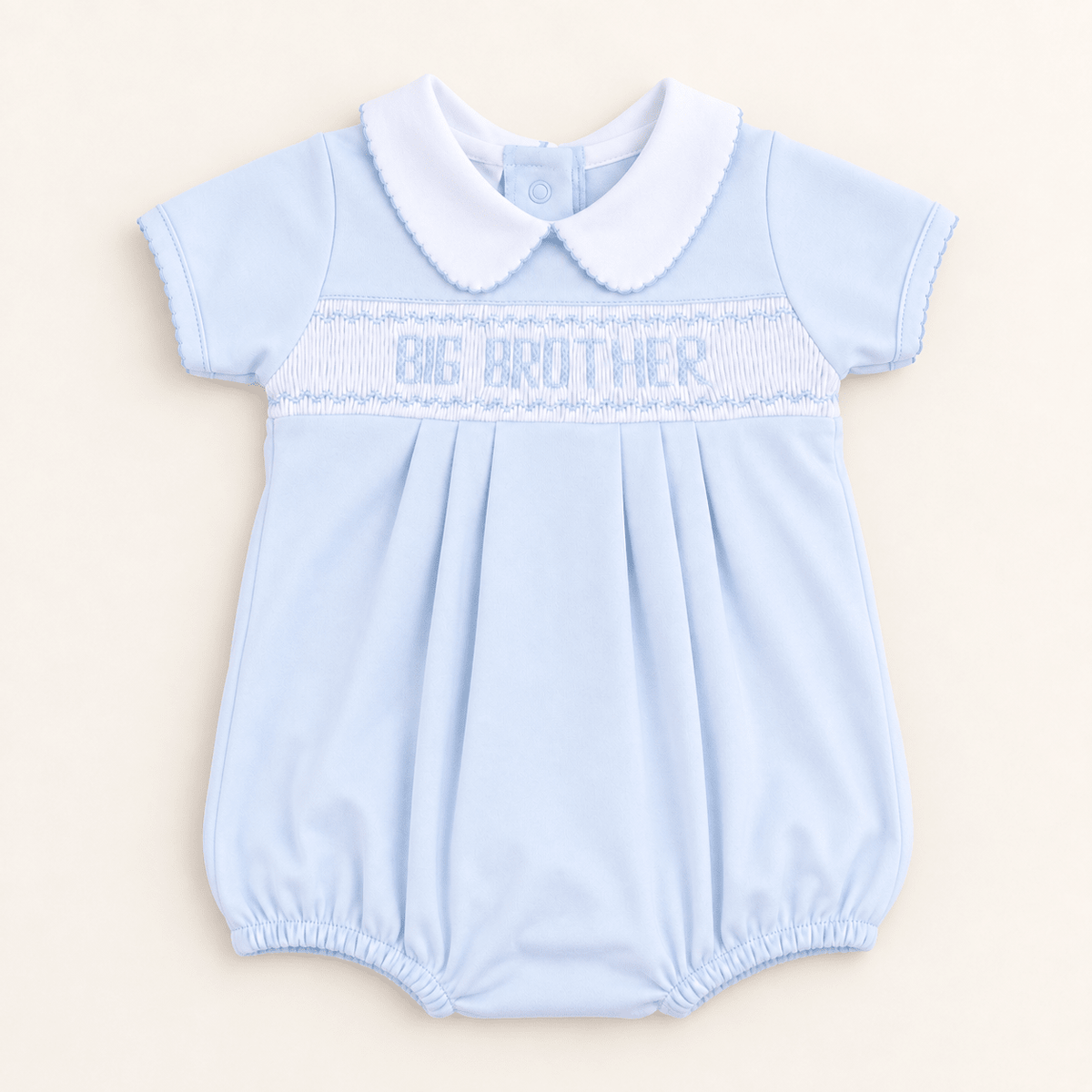Magnolia Baby_Big Brother Smocked Short Sleeve Bubble_1