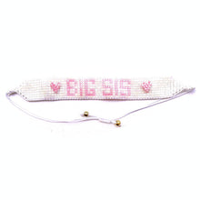  BIG SIS Beaded Bracelet: Pink and White - Magnolia Baby