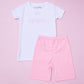 Big Sister Embroidered Short Pajamas - Magnolia Baby Short Pajamas