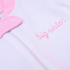 Big Sister Embroidered Zip Pajamas - Magnolia BabyZipper Pajamas