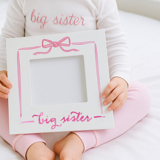 Big Sister Pink Bow Frame - Magnolia BabyFrame