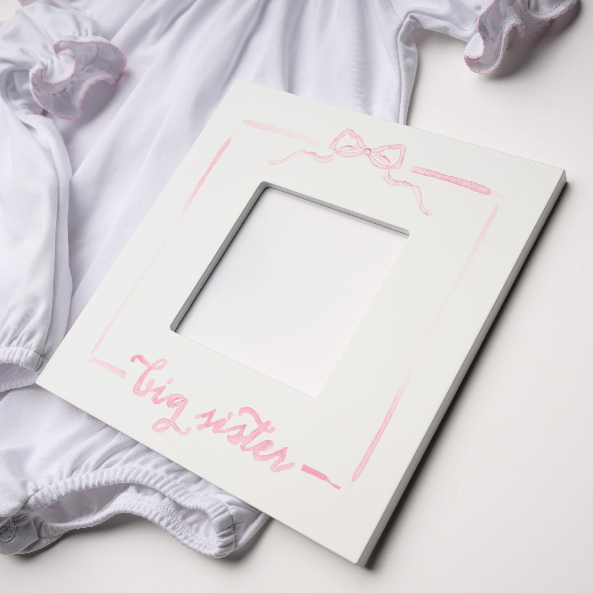 Big Sister Pink Bow Frame - Magnolia BabyFrame