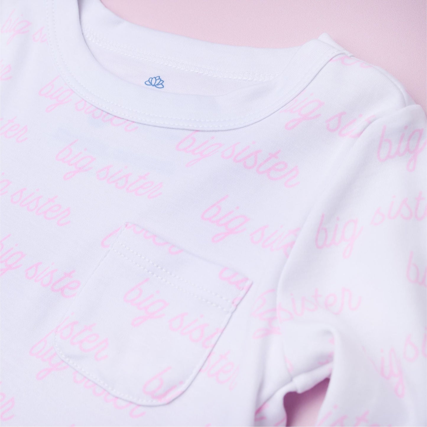 Big Sister Print Long Sleeve Nightdress - Magnolia Baby Nightdress